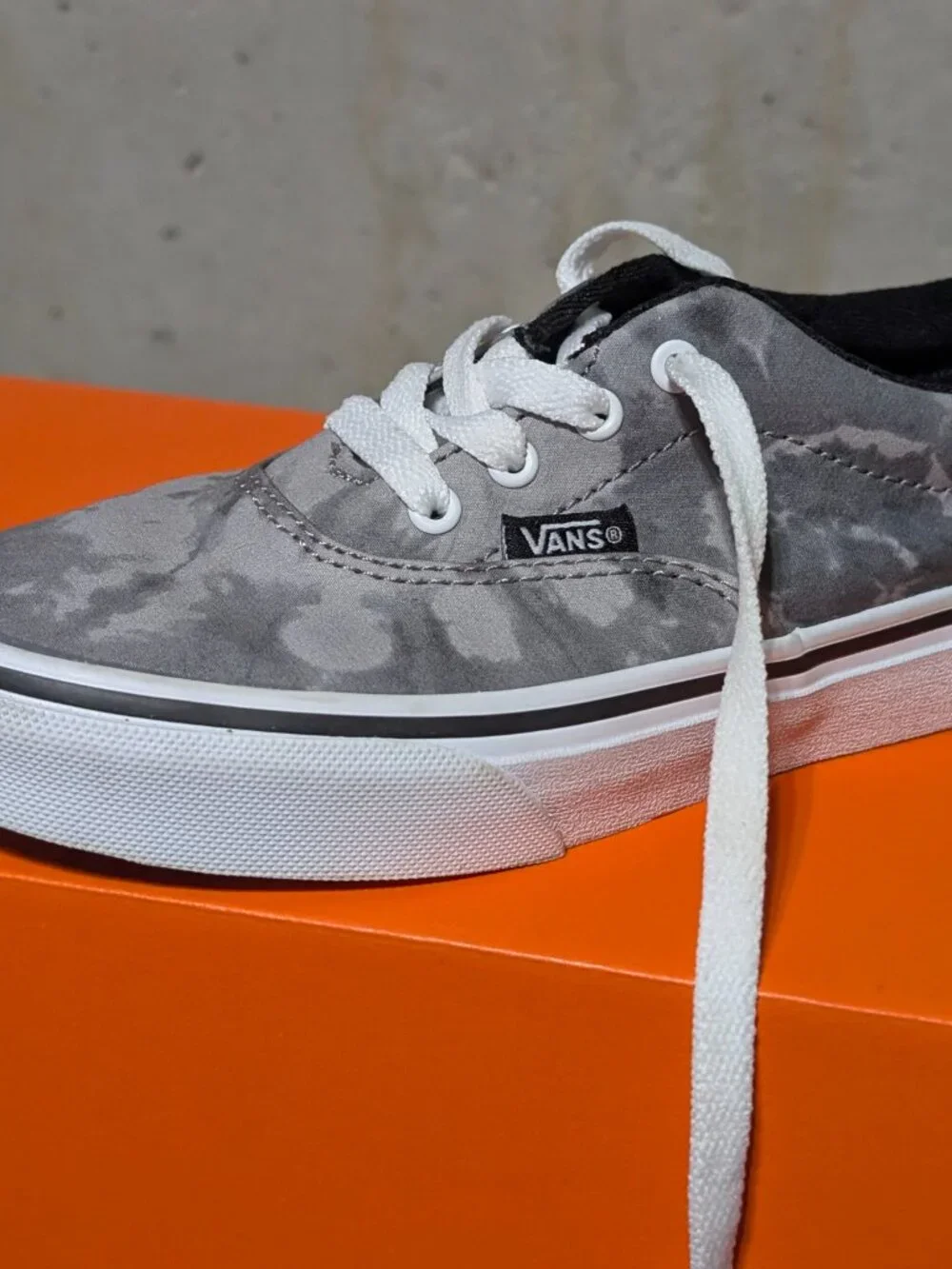 Vans Doheny Kids' Skate Shoes Tie Dye Drizzle Gray